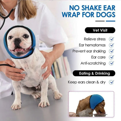 Dog Calming Ear Cover - Comfort Wrap for Noise & Anxiety Relief.
