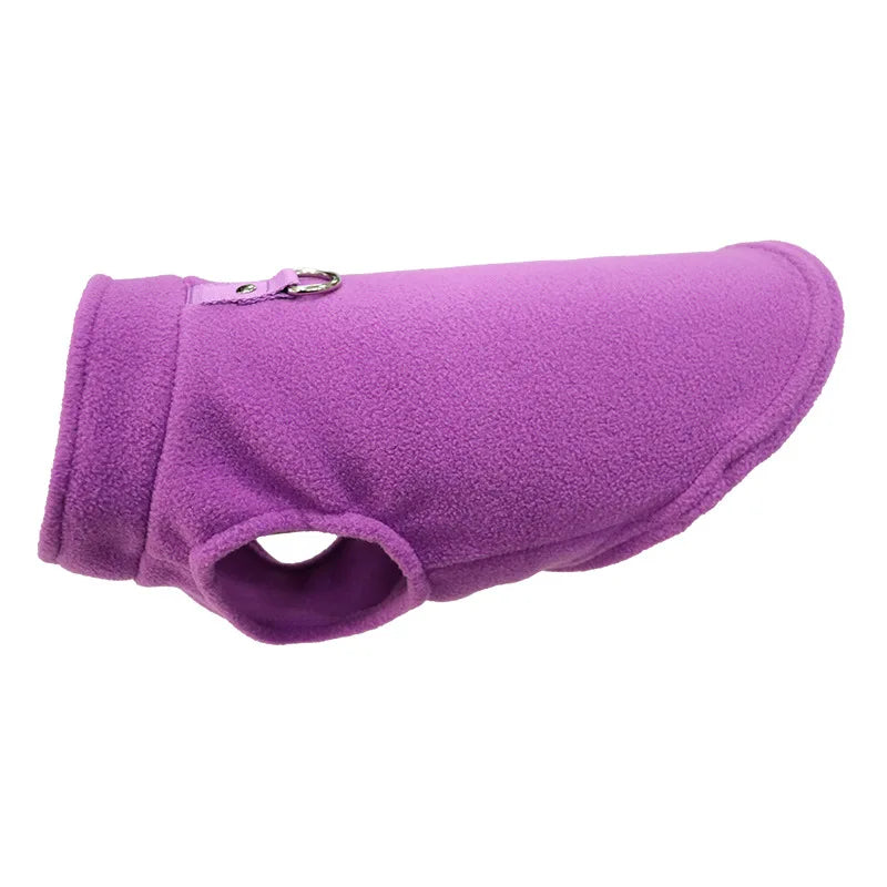 Soft Fleece Dog Jacket - Warm Everyday Coat For Dogs.