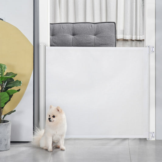 Retractable Dog Safety Gate - Stair, Hallway & Doorway Barrier.