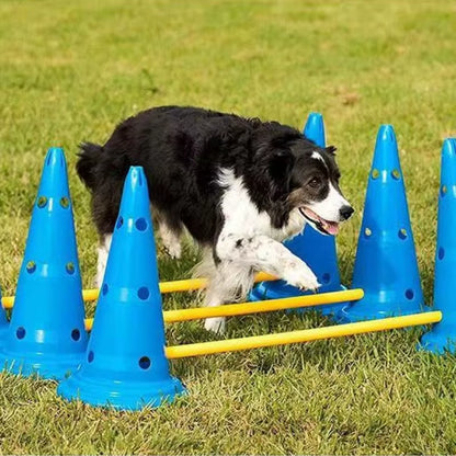 Dog Agility Jump set - Adjustable Training Hurdles & Obstacle Equipment.