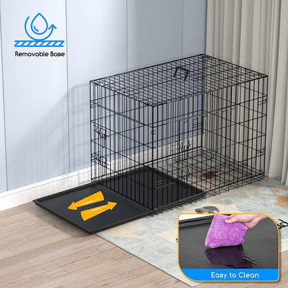 Heavy Duty Folding Dog Crate & Training Cage - Multiple Sizes Available