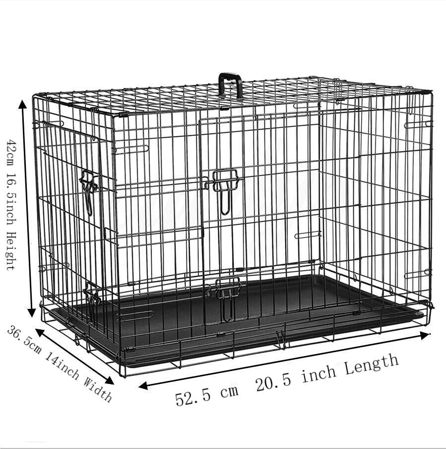 Heavy Duty Folding Dog Crate & Training Cage - Multiple Sizes Available