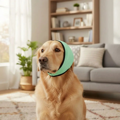 Dog Calming Ear Cover - Comfort Wrap for Noise & Anxiety Relief.