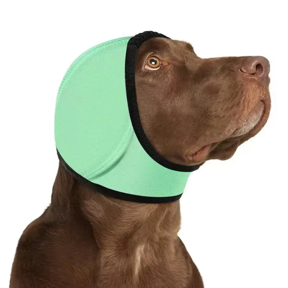 Dog Calming Ear Cover - Comfort Wrap for Noise & Anxiety Relief.
