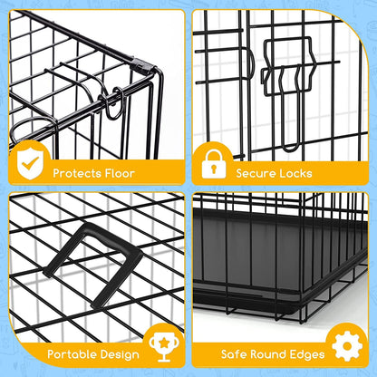 Heavy Duty Folding Dog Crate & Training Cage - Multiple Sizes Available