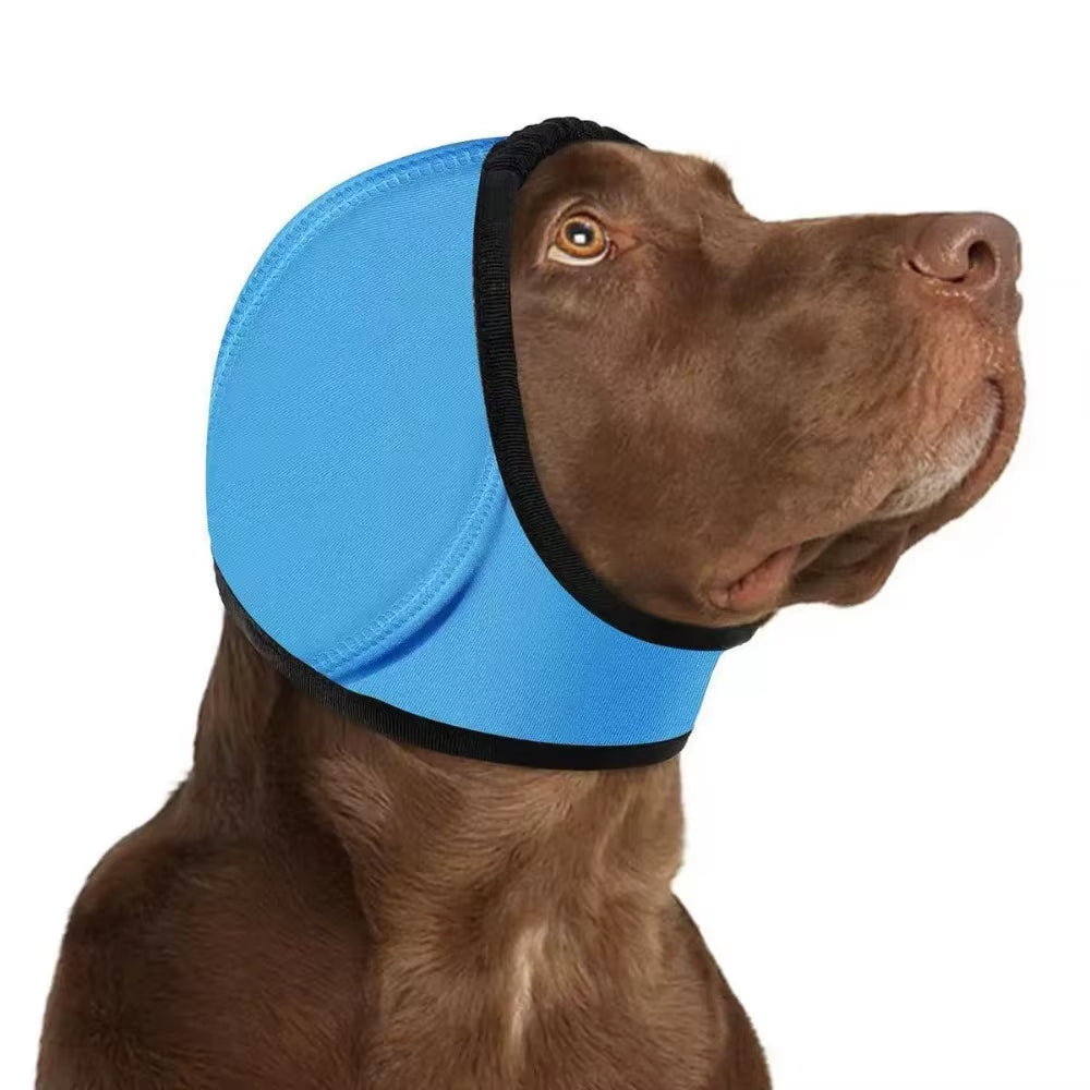 Dog Calming Ear Cover - Comfort Wrap for Noise & Anxiety Relief.
