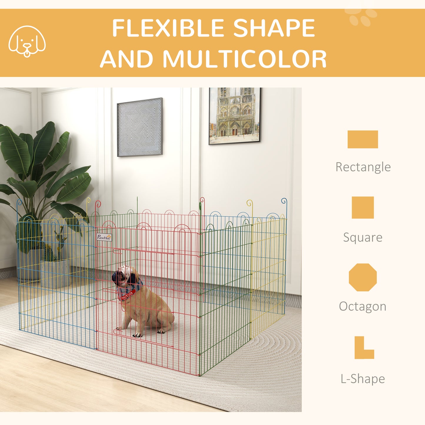 Dog Playpen - Indoor & Outdoor Exercise Pen.