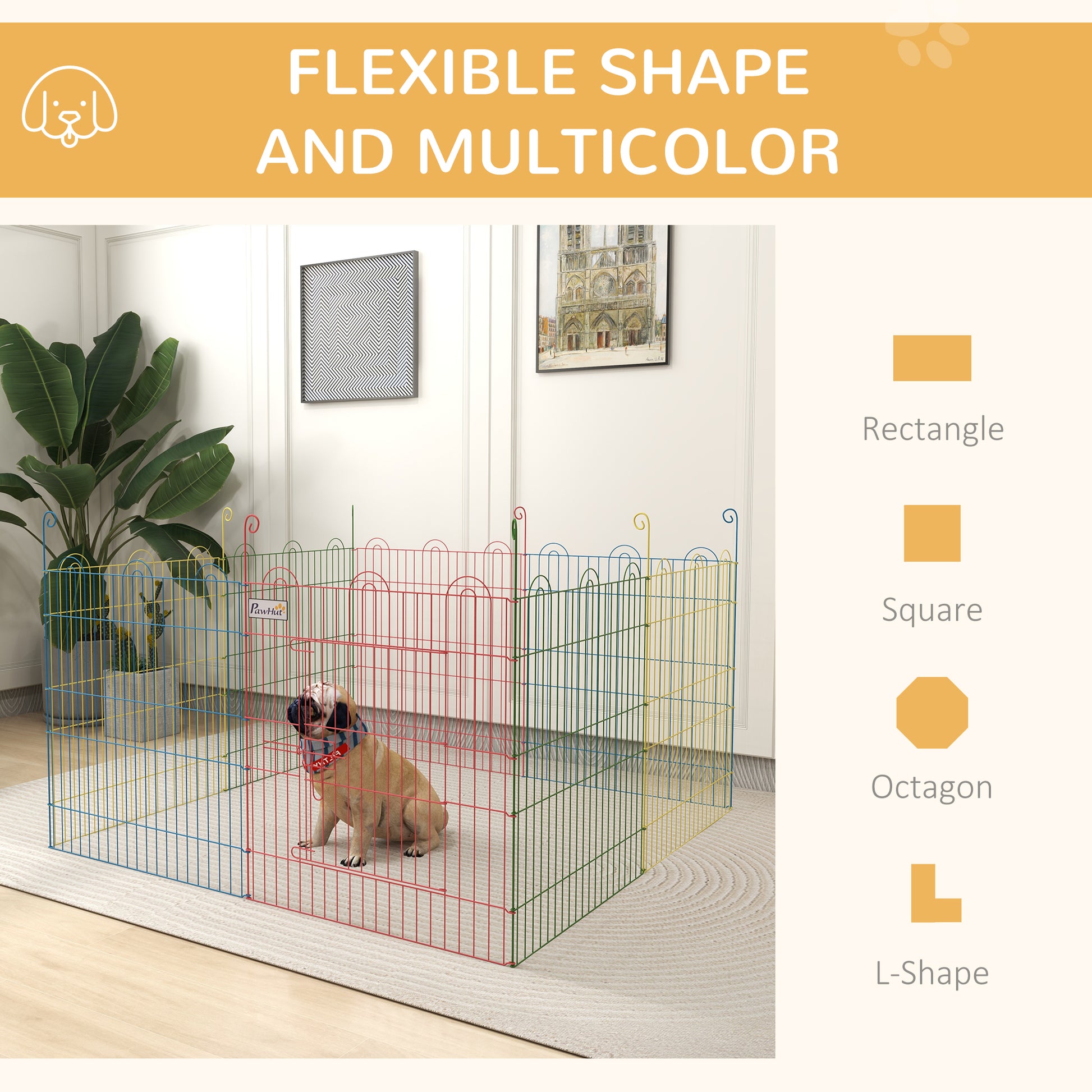 Dog Playpen - Indoor & Outdoor Exercise Pen.