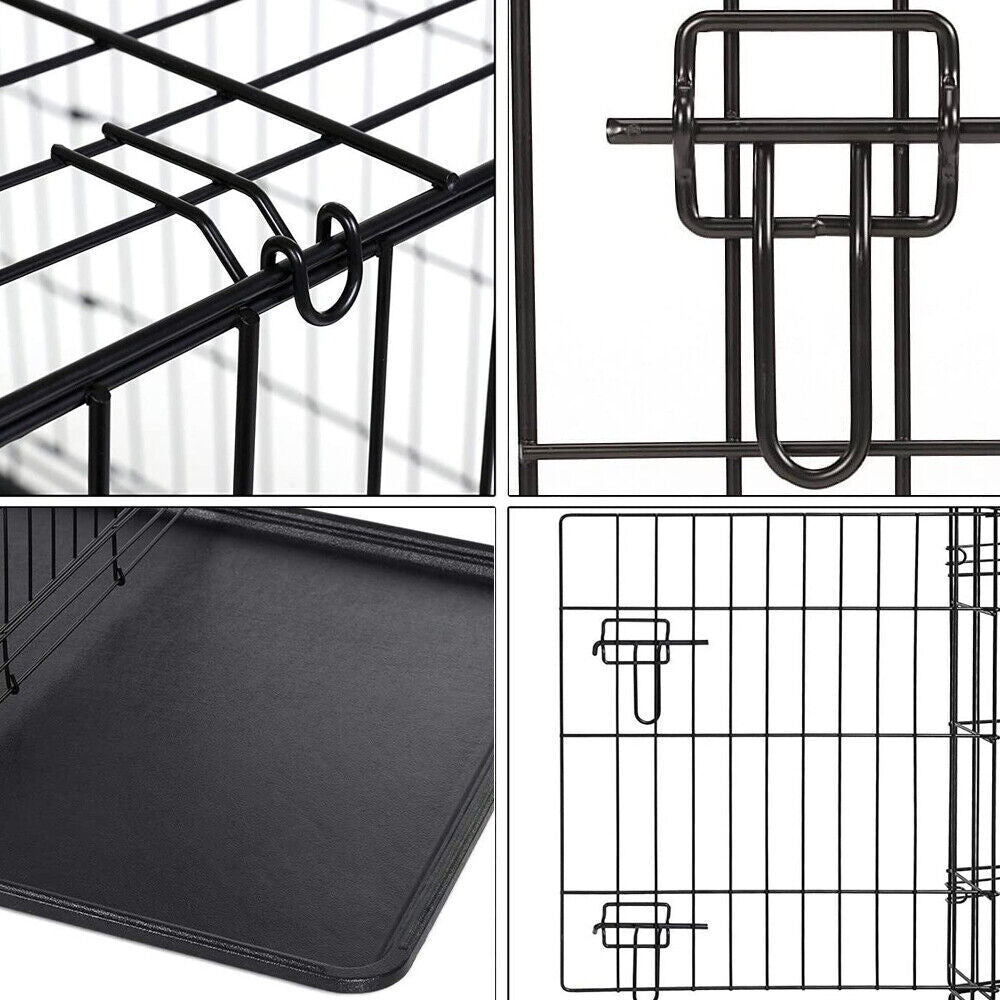 Heavy Duty Folding Dog Crate & Training Cage - Multiple Sizes Available