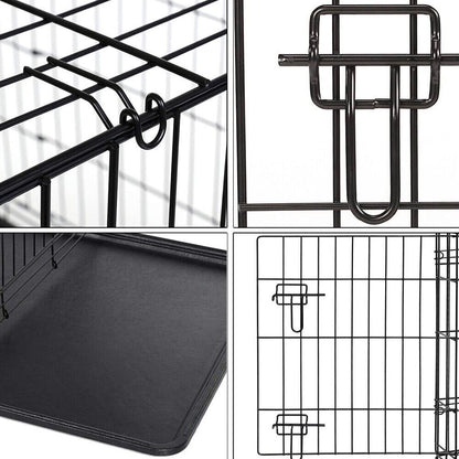 Heavy Duty Folding Dog Crate & Training Cage - Multiple Sizes Available