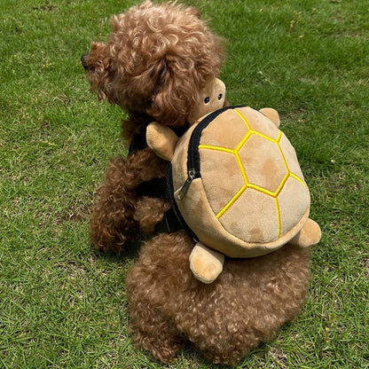 Turtle Dog Backpack - Cute Pet Saddle Bag for Walks, Training & Adventures.