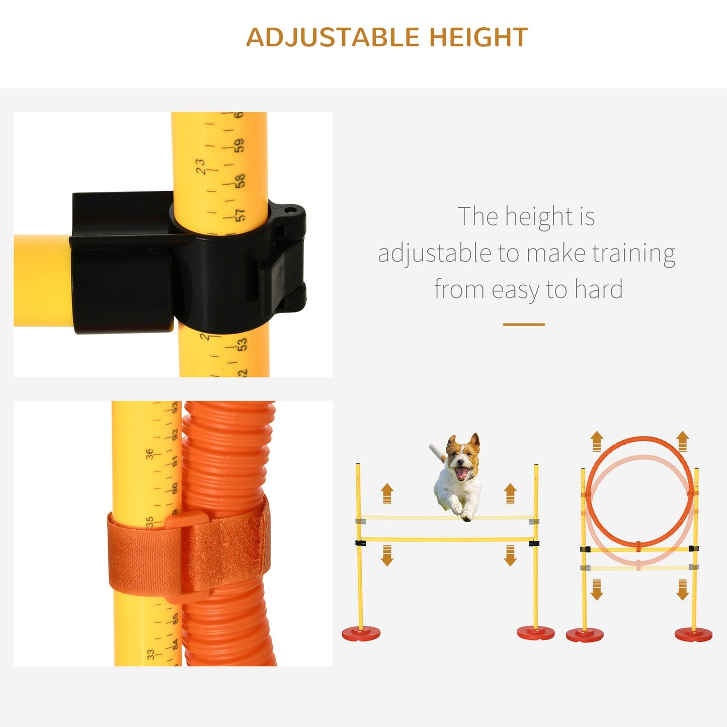 3-IN-1 Dog Agility Training Set - Garden Obstacle Course For Dogs.