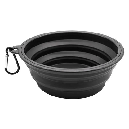 Collapsible Dog Travel Bowl -  Portable Silicone Food & Water Bowl.