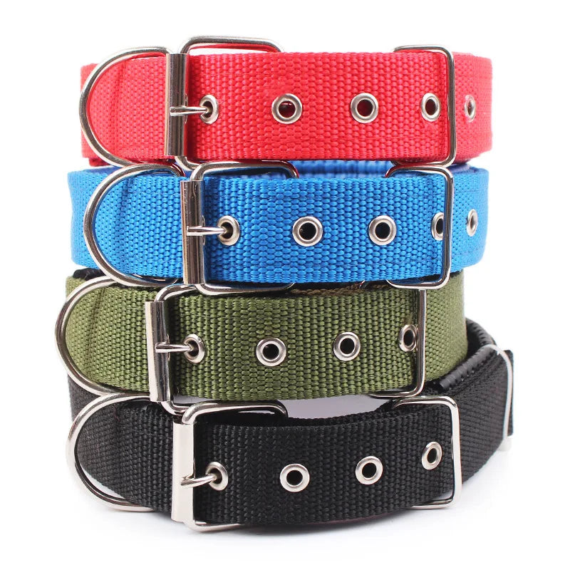 Adjustable Nylon Dog Collar - Durable Collar for Small, Medium & Large Dogs.