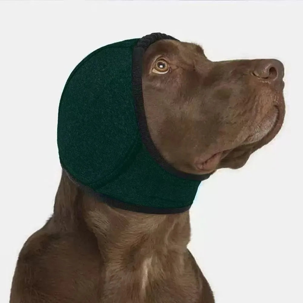 Dog Calming Ear Cover - Comfort Wrap for Noise & Anxiety Relief.