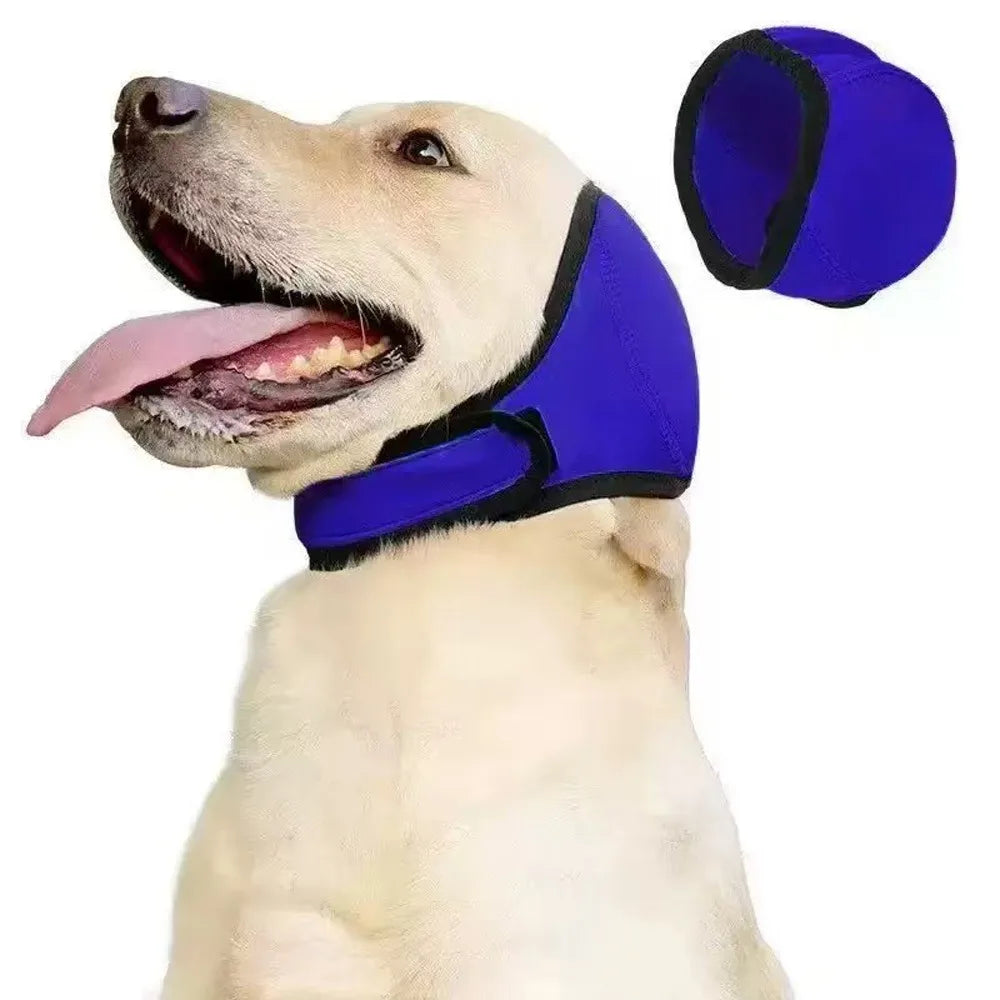 Dog Calming Ear Cover - Comfort Wrap for Noise & Anxiety Relief.