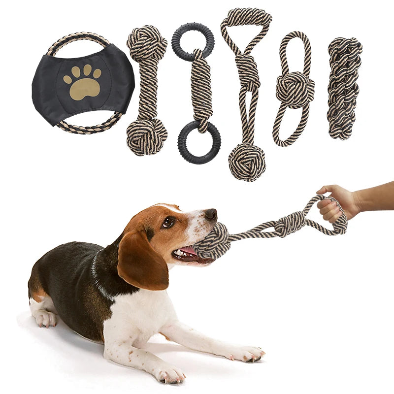 Cotton Rope Dog Toys - Durable Chew & Tug Toy.