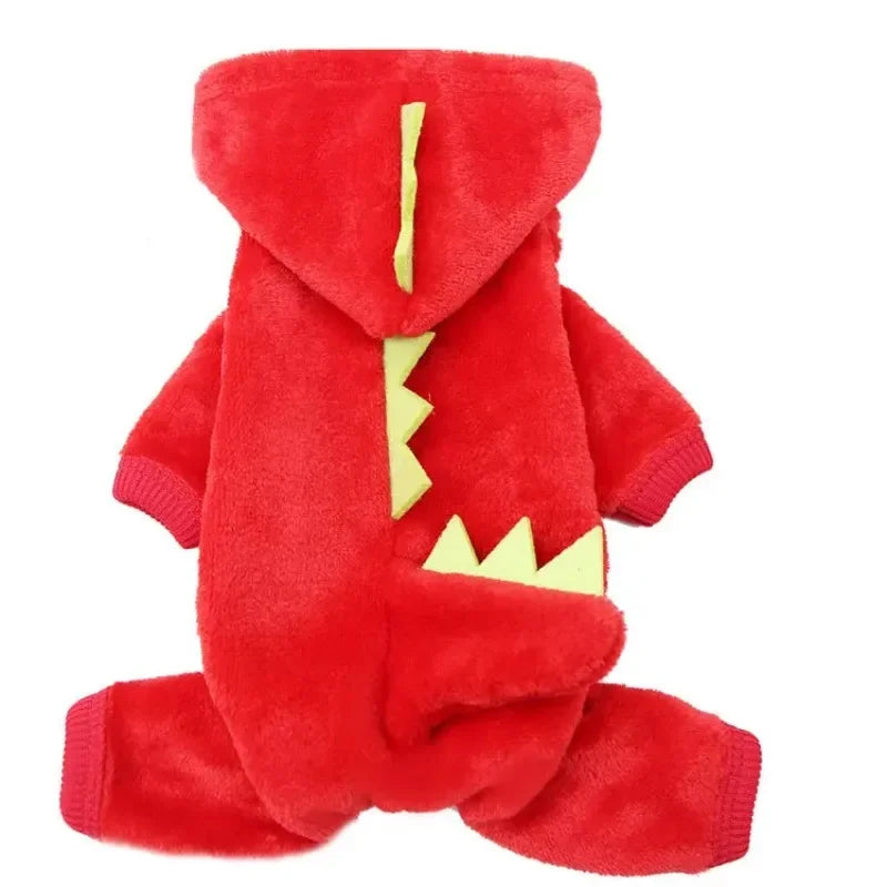 Dinosaur Dog Onesie -  Cozy Fleece For Dogs XS/S/M/L/XL/XXL