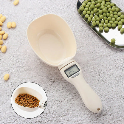 Pet Food Measuring Scoop Electronic - Dog & Cat Food Measuring Spoon with LCD Display