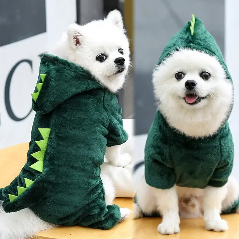 Dinosaur Dog Onesie -  Cozy Fleece For Dogs XS/S/M/L/XL/XXL