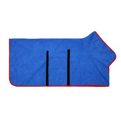 Microfibre Dog Bathrobe - Quick Dry Absorbent Towel Coat for Dogs.