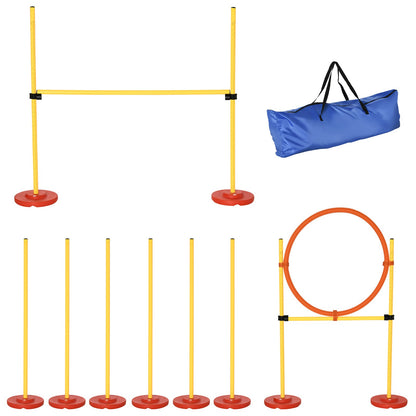 3-IN-1 Dog Agility Training Set - Garden Obstacle Course For Dogs.