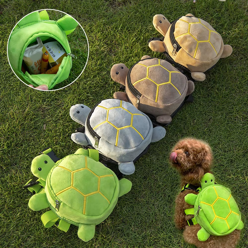 Turtle Dog Backpack - Cute Pet Saddle Bag for Walks, Training & Adventures.