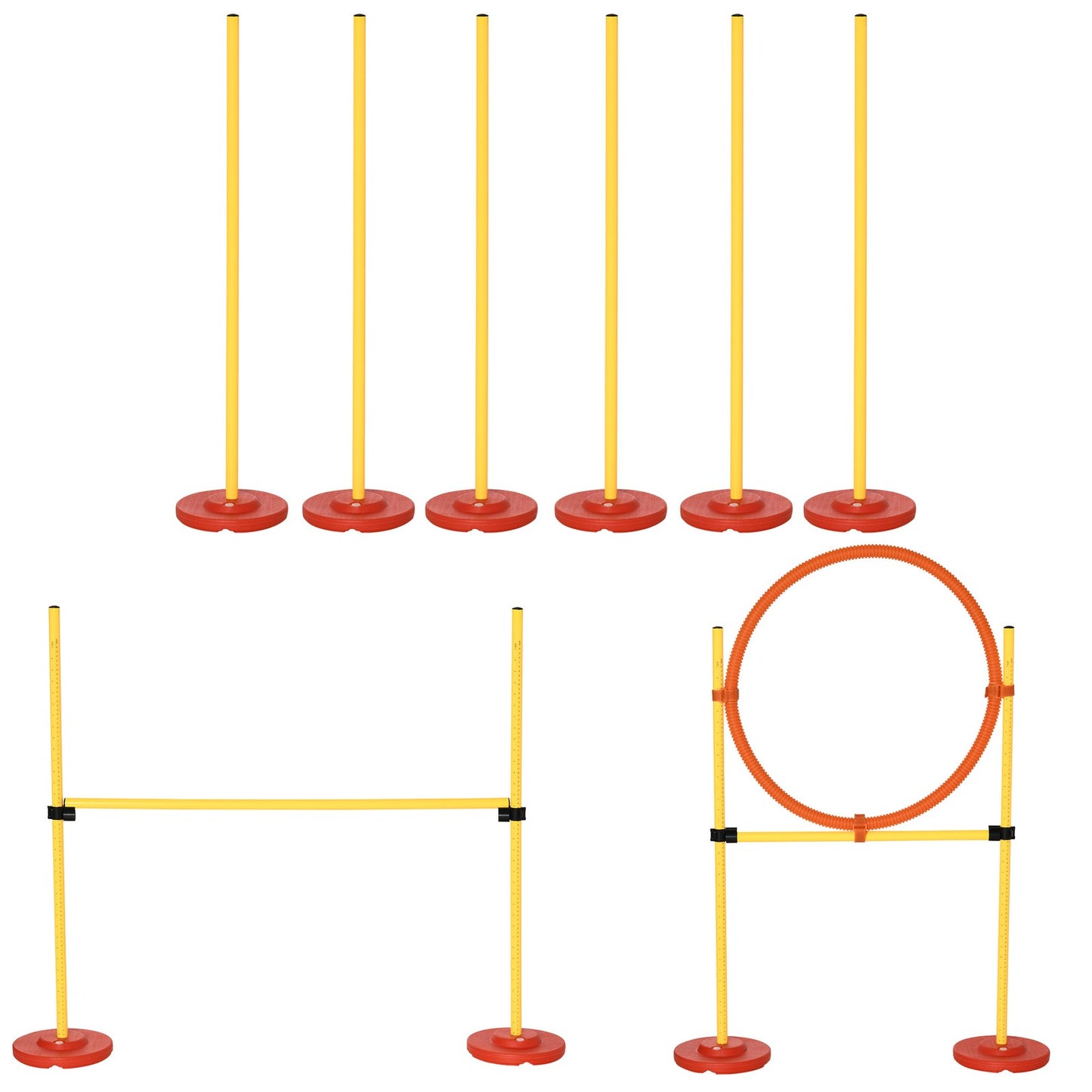 3-IN-1 Dog Agility Training Set - Garden Obstacle Course For Dogs.