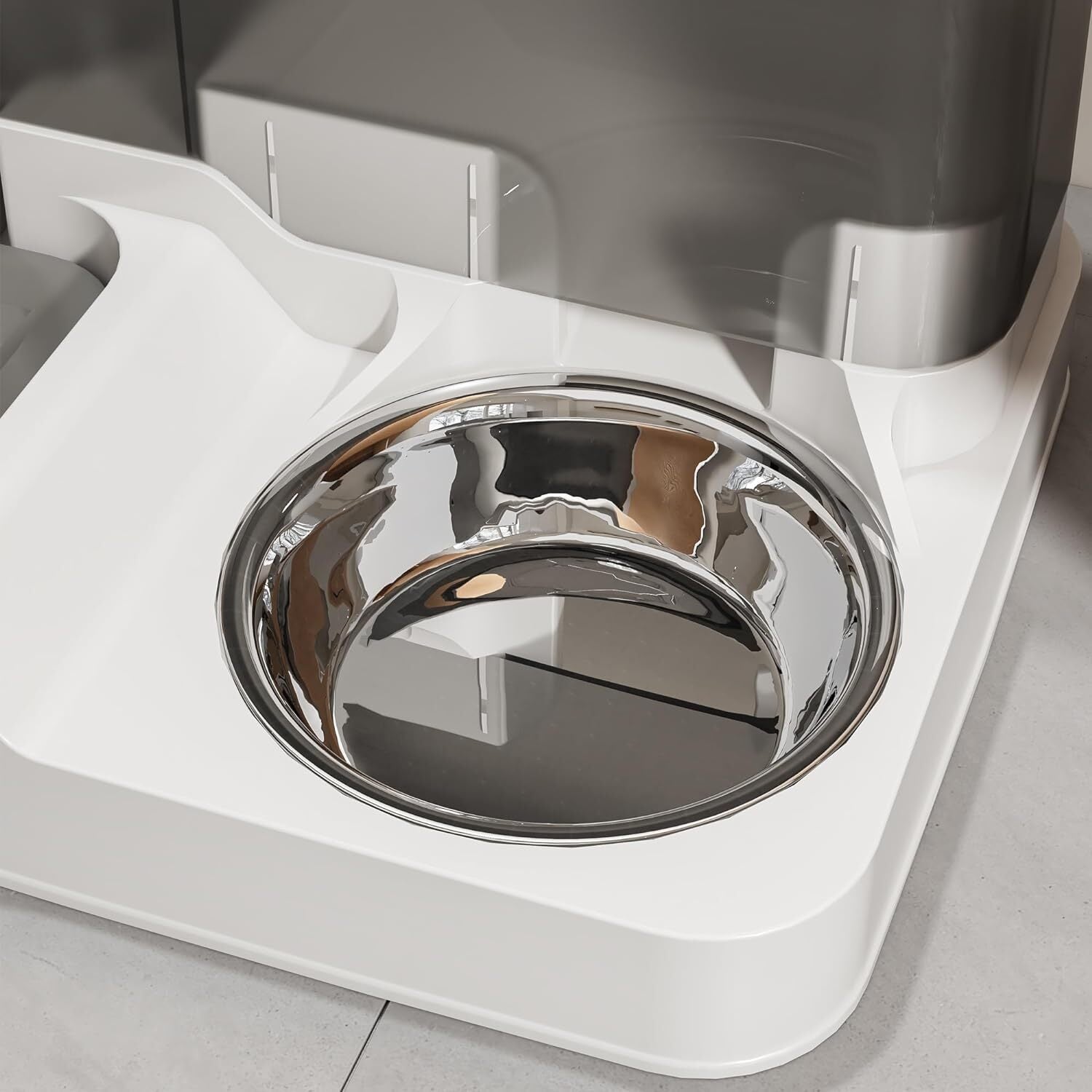 2-In-1 Feeder Food Water Dispenser Bowl Automatic Dog & Self Feeding