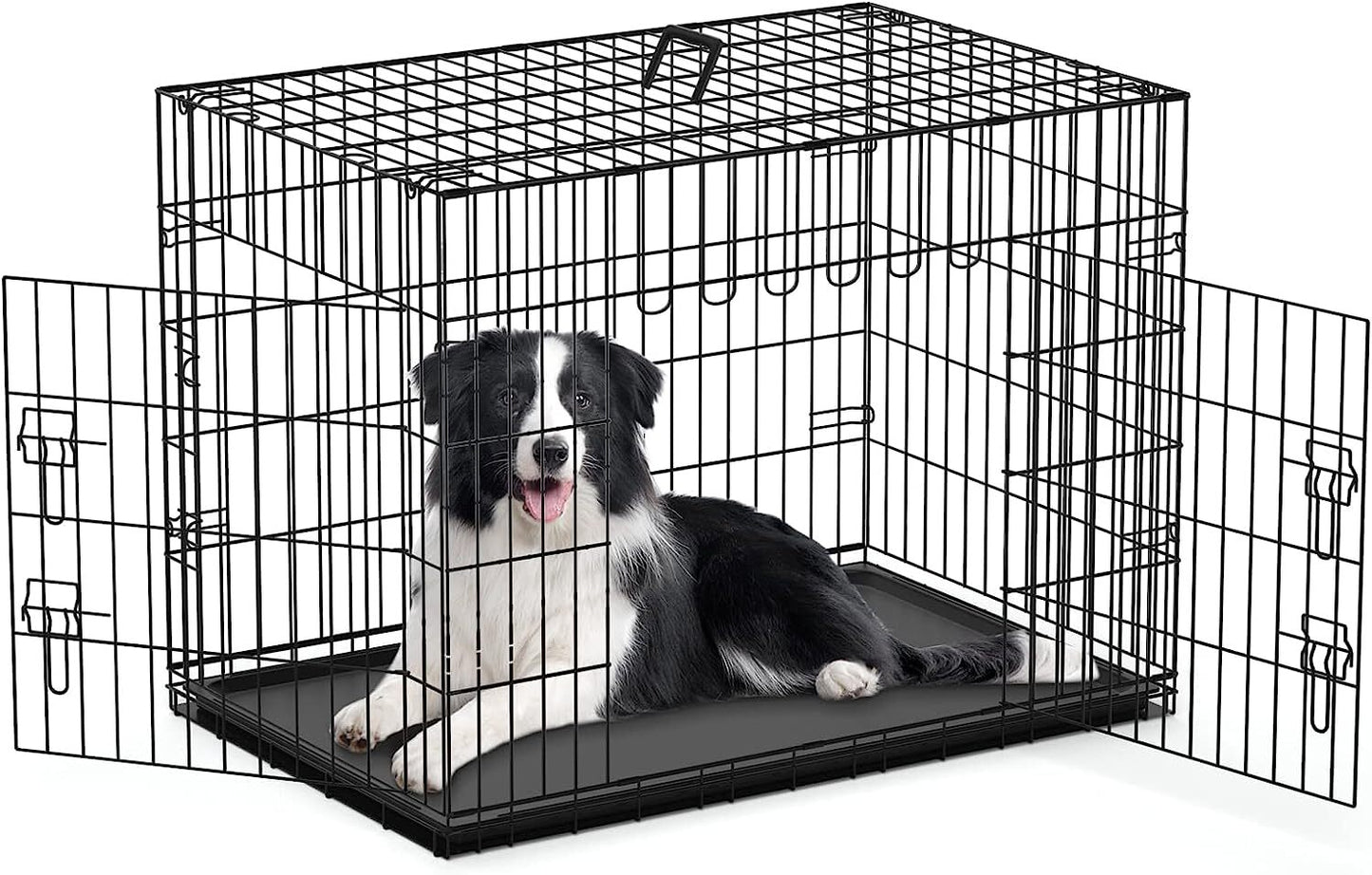 Heavy Duty Folding Dog Crate & Training Cage - Multiple Sizes Available