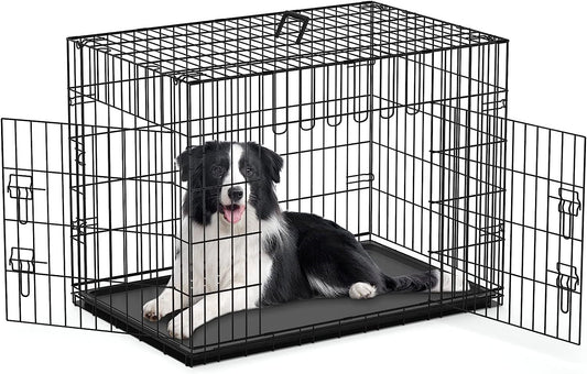 Heavy Duty Folding Dog Crate & Training Cage - Multiple Sizes Available