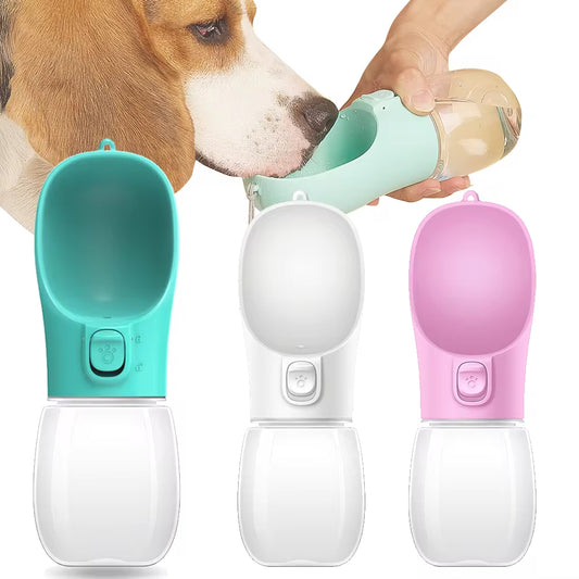 Portable Dog Water Bottle - Leak proof Travel Water Dispenser 550ML