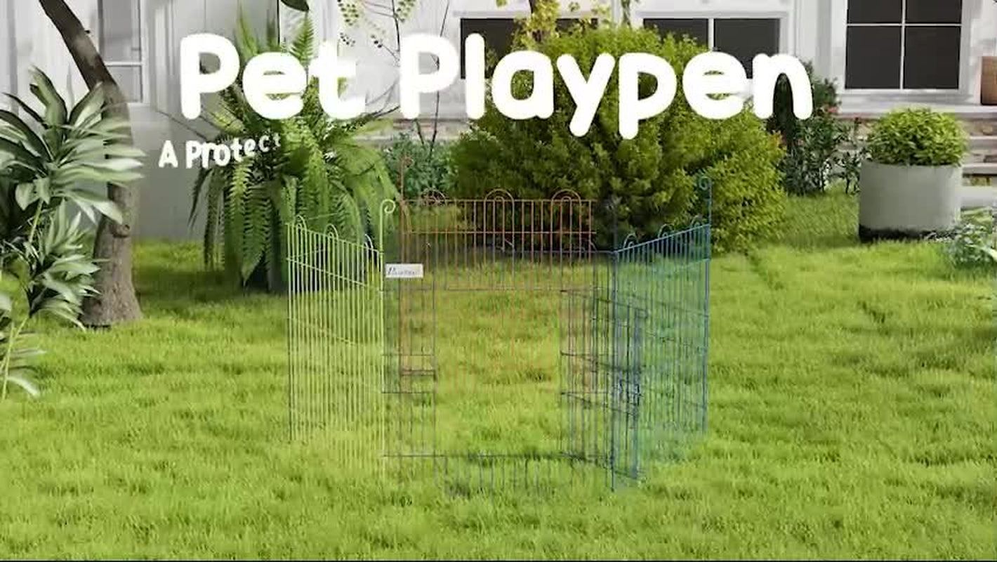 Dog Playpen - Indoor & Outdoor Exercise Pen.