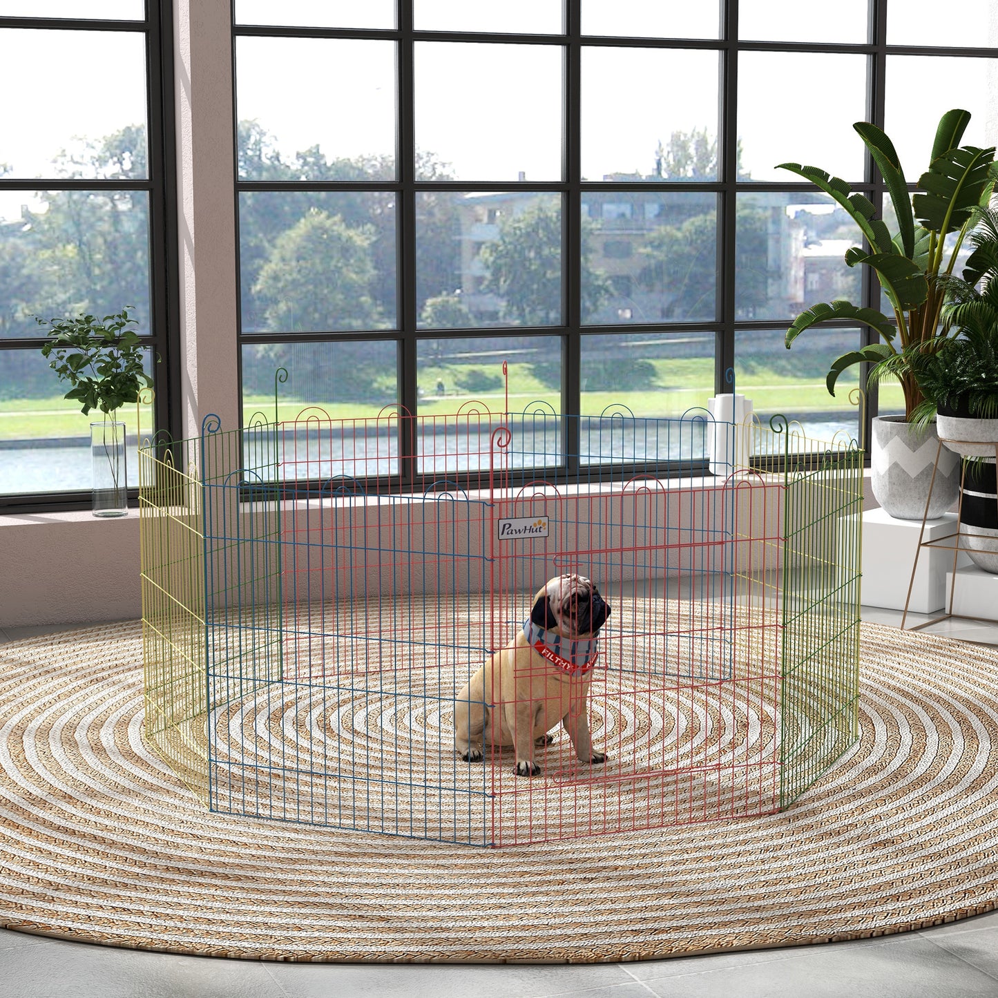 Dog Playpen - Indoor & Outdoor Exercise Pen.