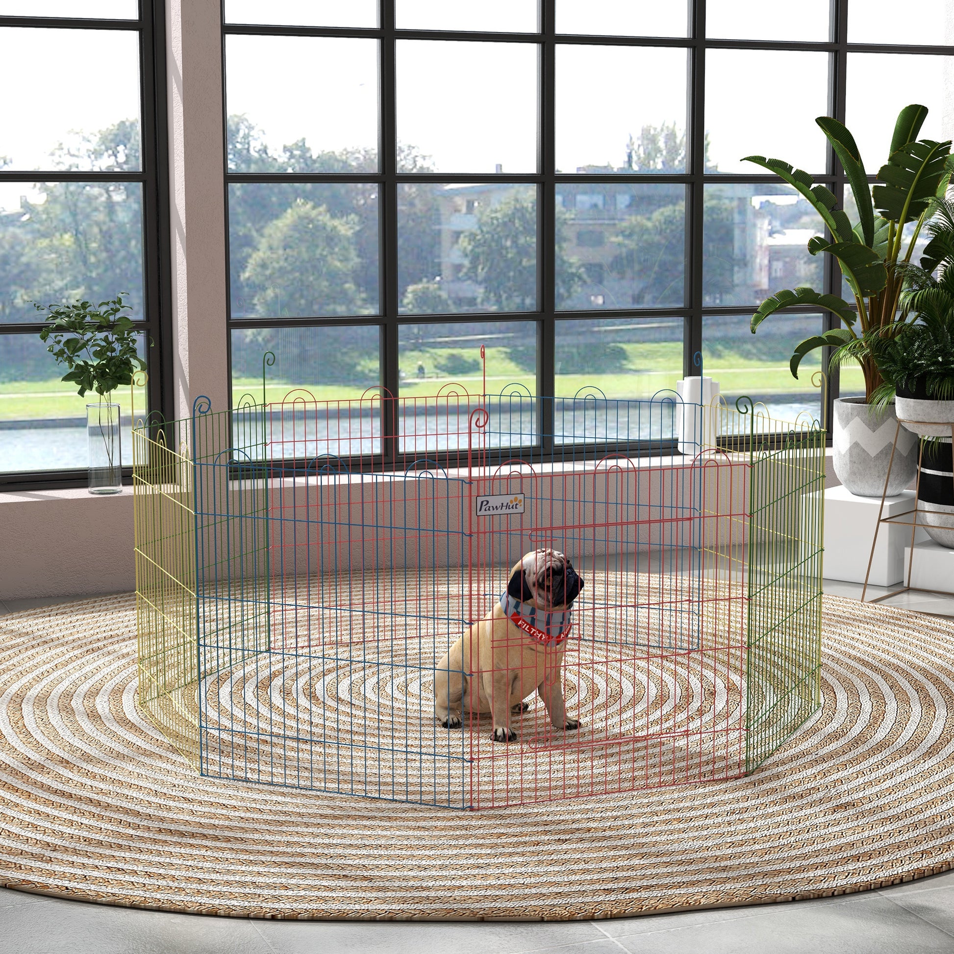 Dog Playpen - Indoor & Outdoor Exercise Pen.