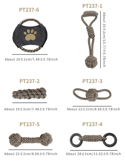 Cotton Rope Dog Toys - Durable Chew & Tug Toy.